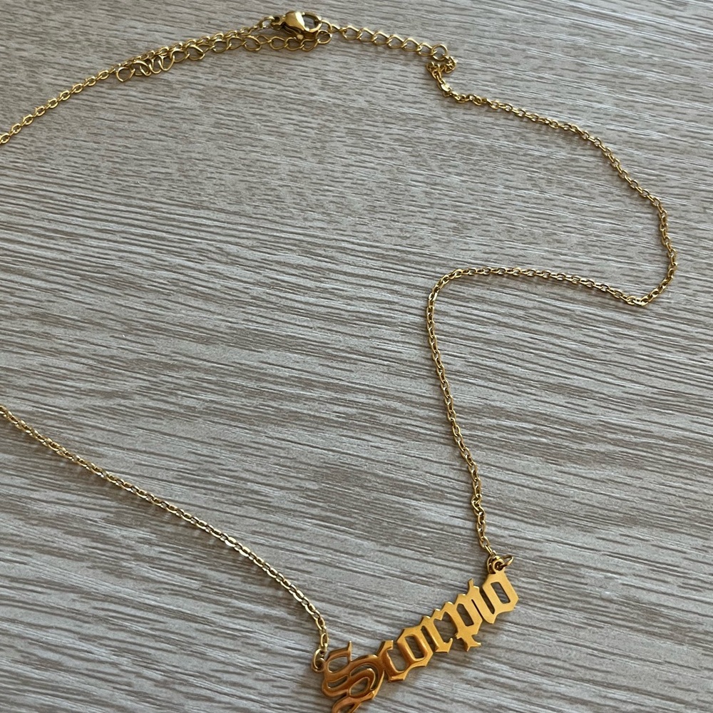 Gold Scorpio Necklace